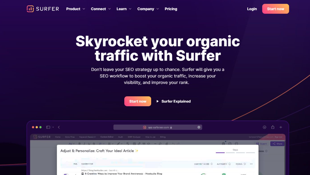 Top 6 narzędzi AI dla SEO