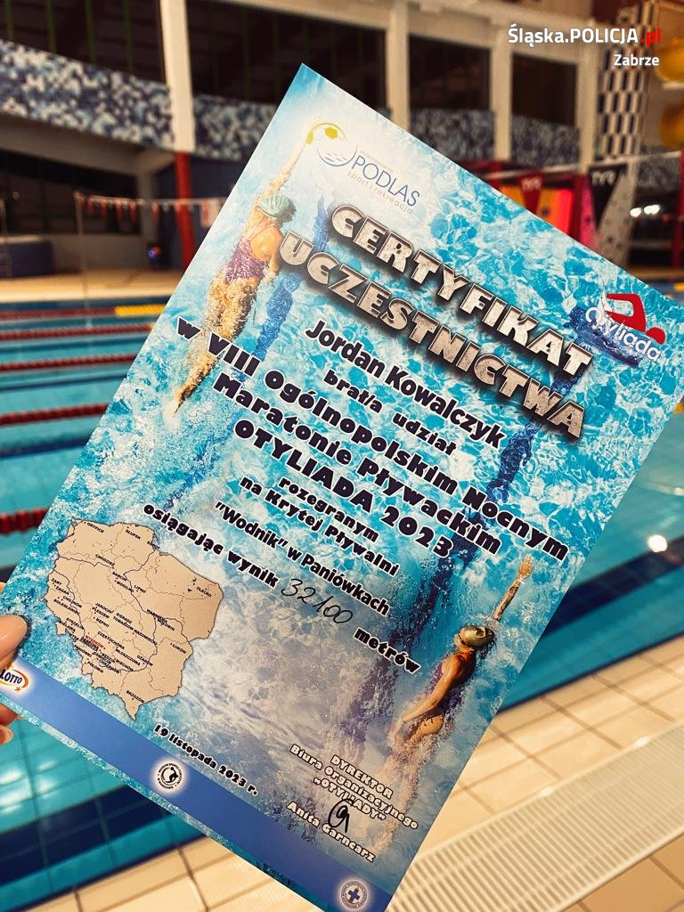 Zabrzański policjant przepłynął ponad 32 km!