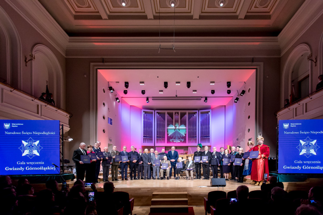 Uroczysta gala wręczenia "Gwiazdy Górnośląskiej" w Filharmonii Śląskiej