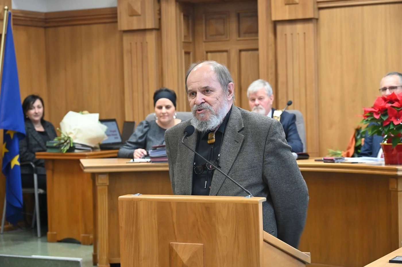 Leon Stefański, Jan Szołtysik i Jan Wyżgoł z tytułami "Zasłużony dla Miasta Ruda Śląska"