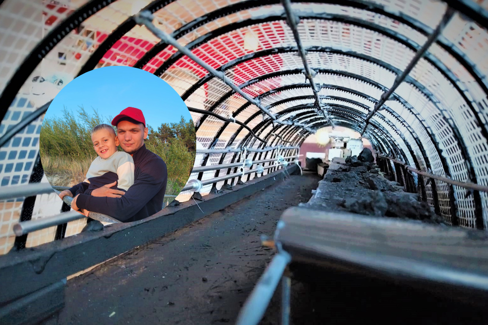 Górnik z kopalni Halemba stworzył razem z synem makietę podziemnego wyrobiska