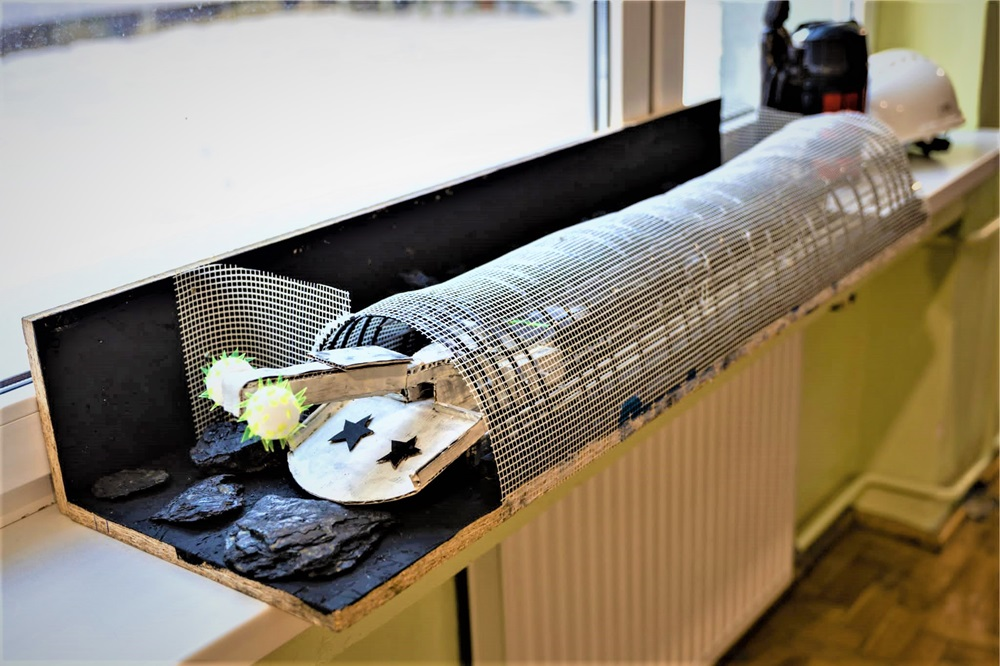 Górnik z kopalni Halemba stworzył razem z synem makietę podziemnego wyrobiska