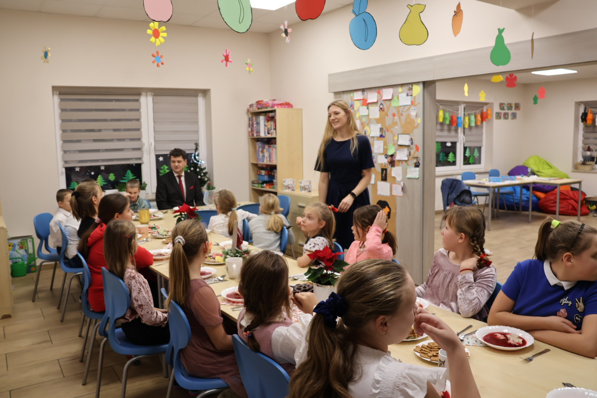 Spotkanie wigilijne w Przystani dla Młodych