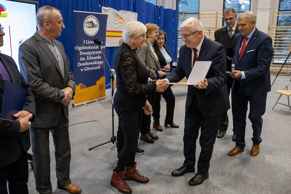 70-lecie Szkolnego Związku Sportowego w Gliwicach. Andrzej Neumann odebrał podziękowania