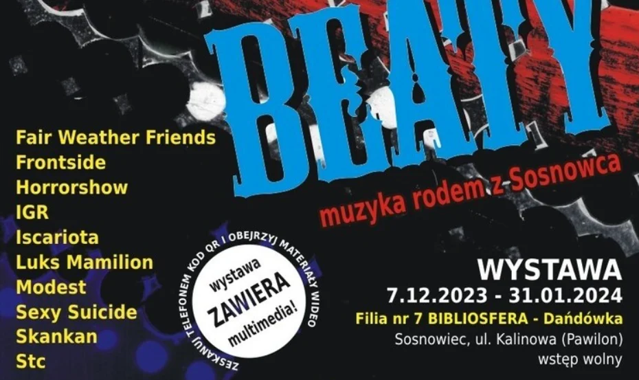 Wernisaż wystawy "Takty, riffy, beaty" w Sosnowcu