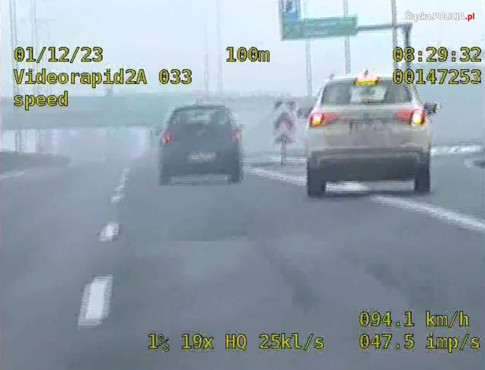 Kolejny pirat drogowy zatrzymany przez sosnowiecką grupę SPEED! [WIDEO]