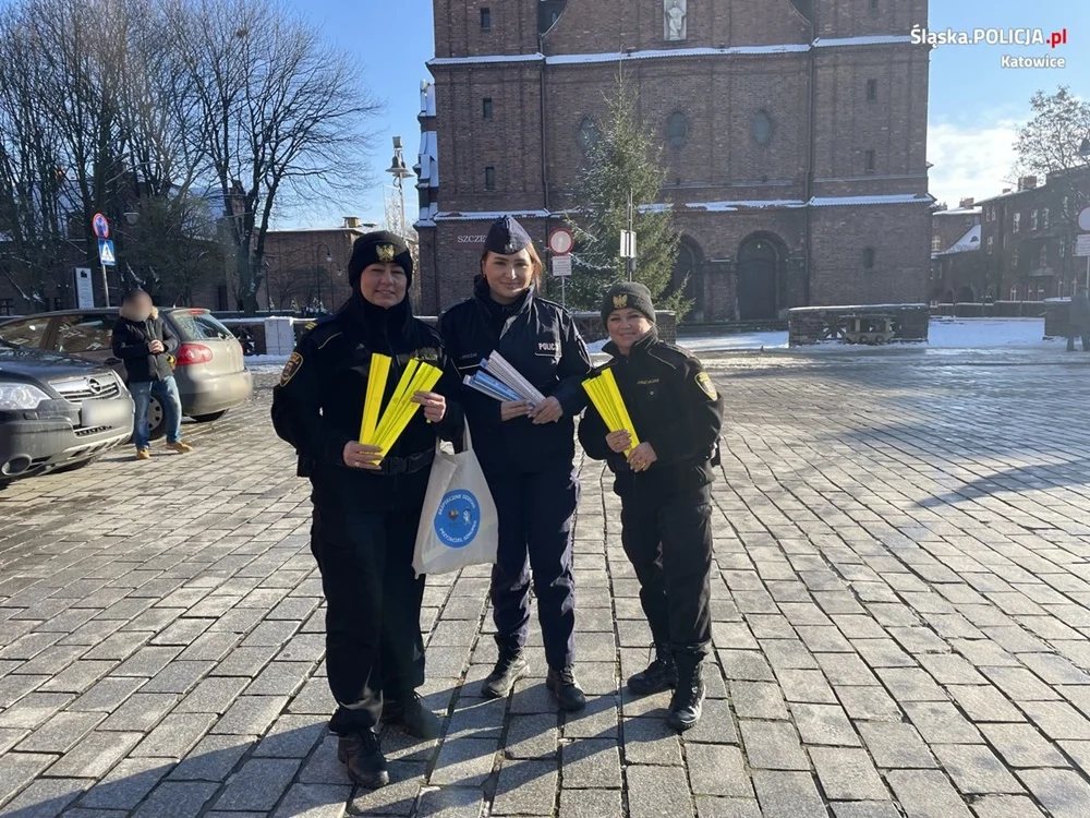 "Świeć przykładem – noś odblaski" na Nikiszowcu