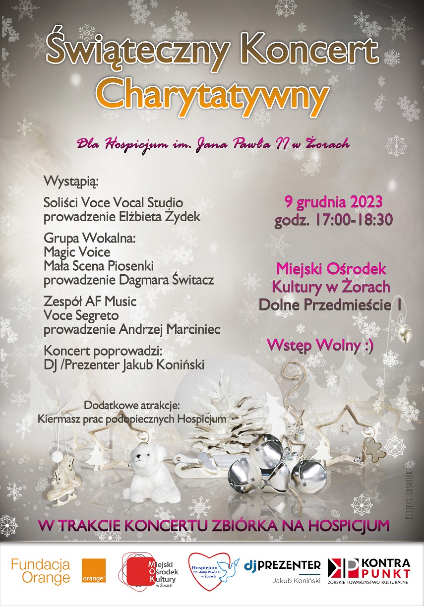 Przed nami Świąteczny Koncert Charytatywny na rzecz żorskiego hospicjum