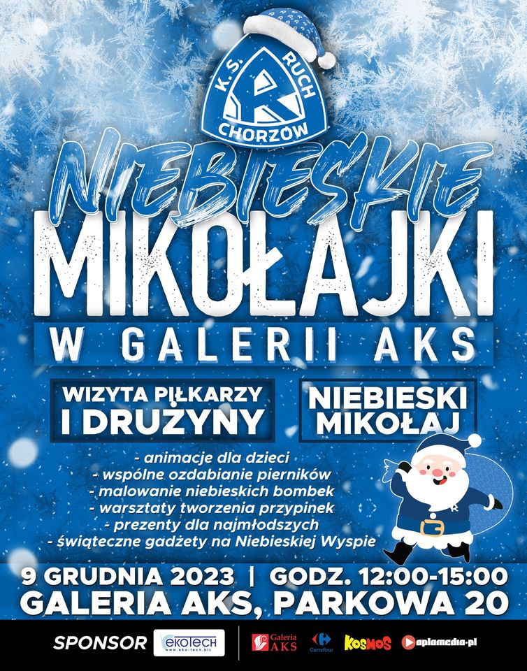 Niebieskie Mikołajki już 9 grudnia! Przygotowano wiele atrakcji