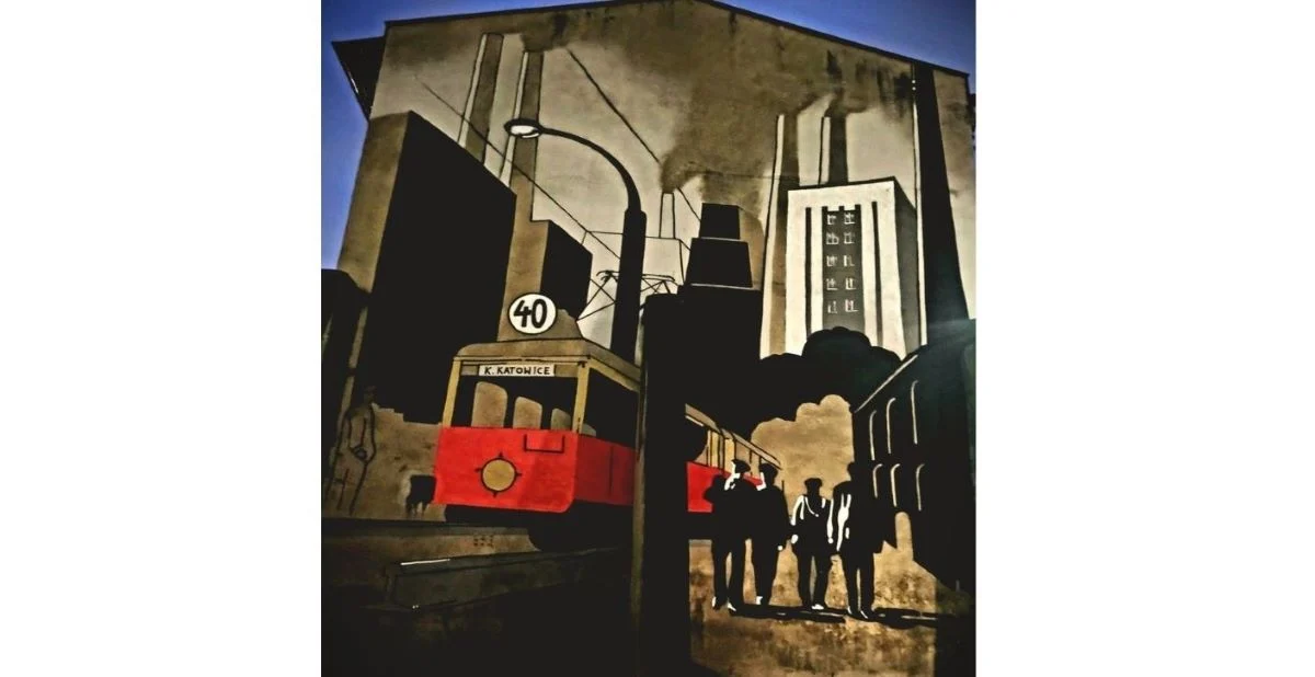 Prace nad kolejnym hutniczym muralem w ramach projektu Śladem Dwóch Hut dobiegają końca