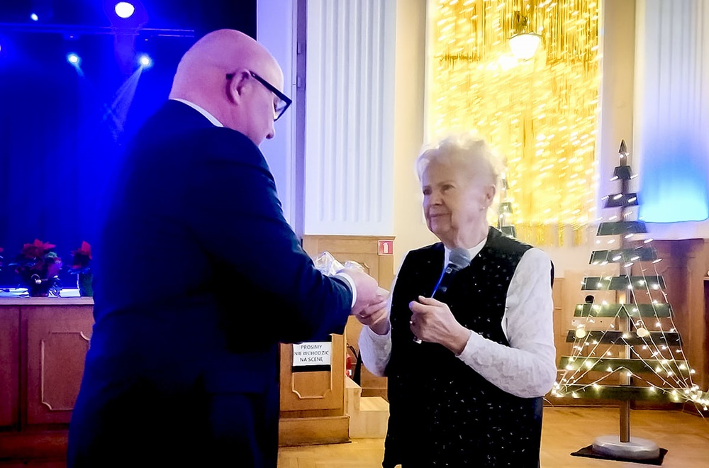 Andrzej Kotala i Waldemar Kołodziej wzięli udział w klubowej Wigilii w MDK Batory!