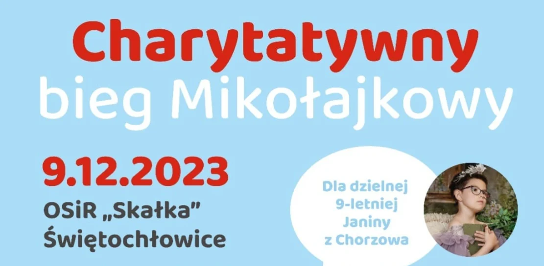 Charytatywny bieg Mikołajkowy dla Janinki. Zapisz się!