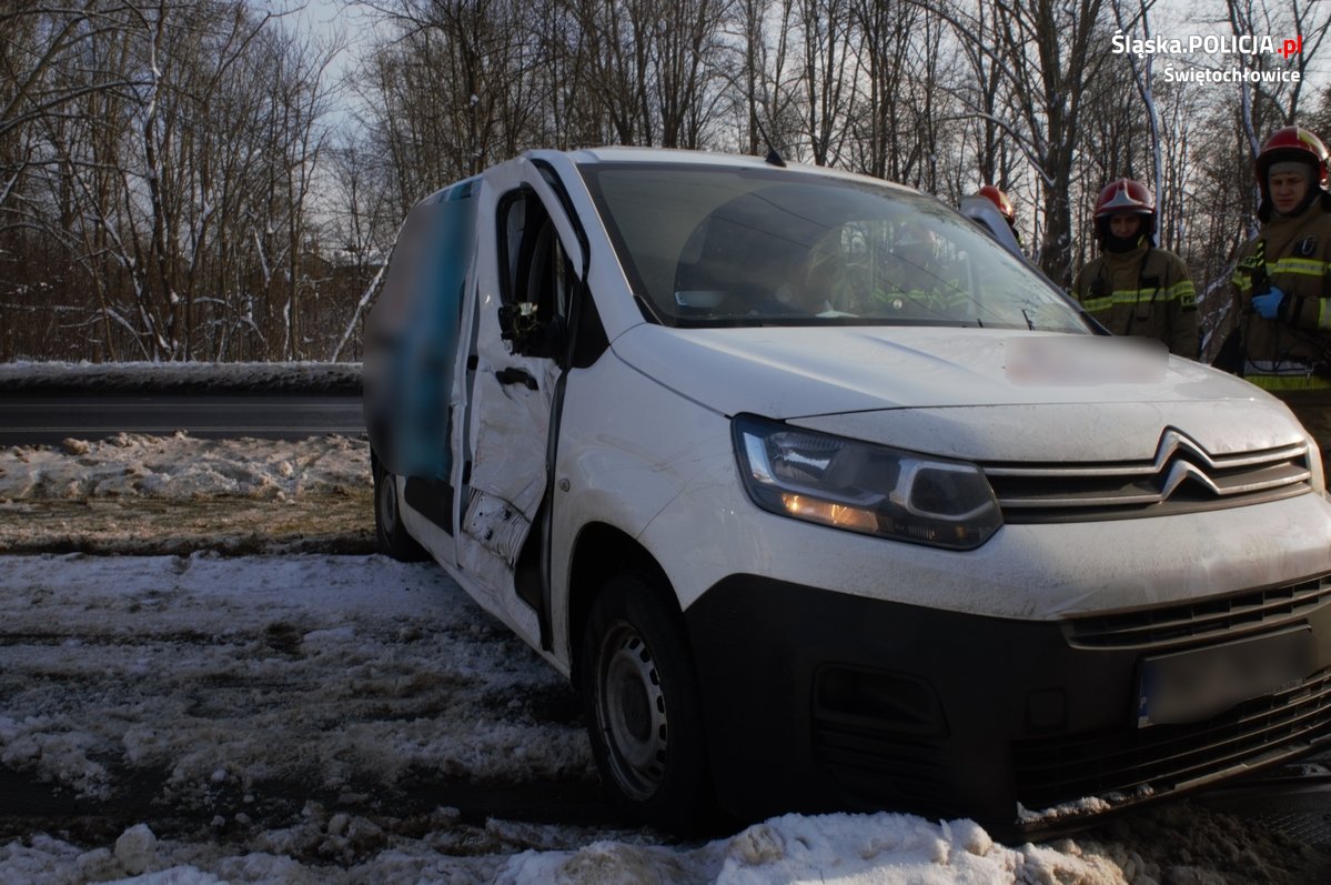 Wypadek na torowisku tramwajowym w Świętochłowicach!