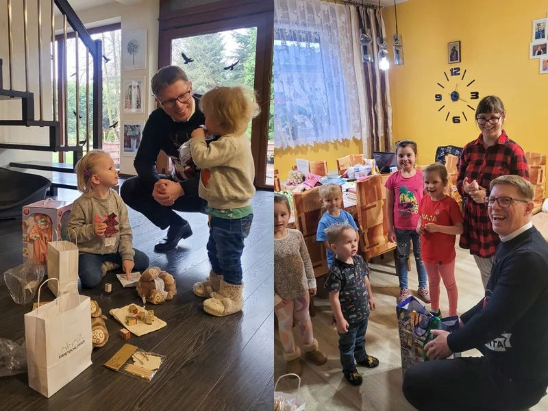 Daniel Beger odwiedził rodziny zastępcze i domy dziecka w Świętochłowicach