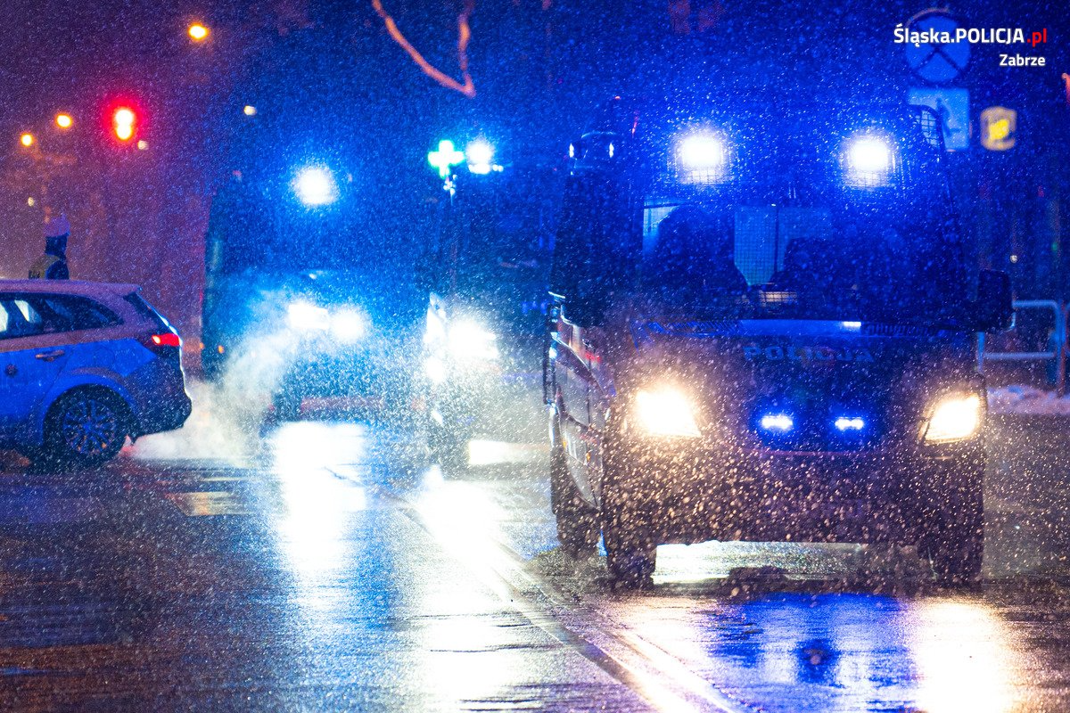 Policjanci zabezpieczali mecz Górnika Zabrze z Pogonią