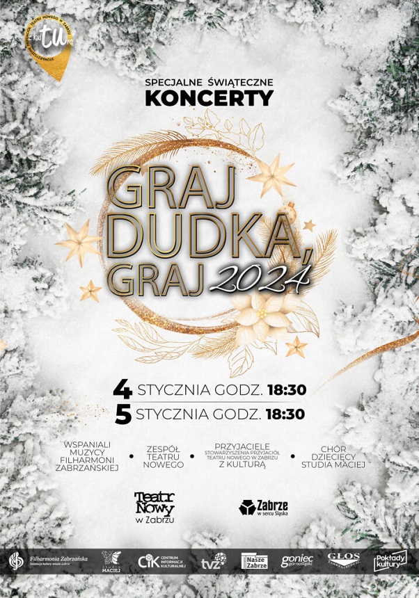 Przed nami Koncert Świąteczny "Graj Dudka, graj" w Teatrze Nowym