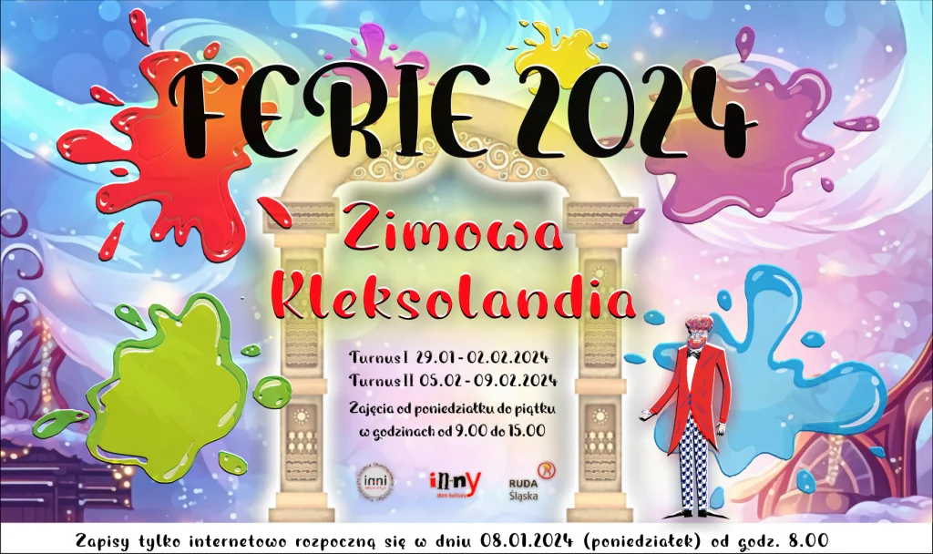 InnY Dom Kultury zaprasza na półkolonie - zapisy na Zimową Kleksolandię ruszają 8 stycznia