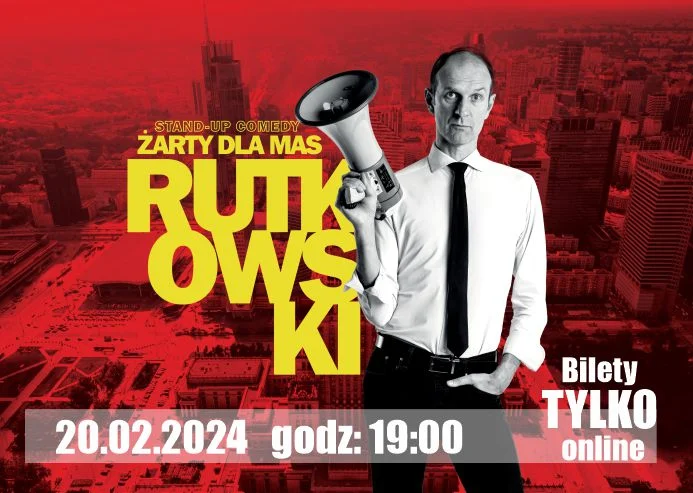 Rafał Rutkowski zawita do Rudy Śląskiej z nowym programem "Żarty dla mas"