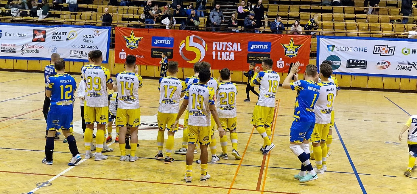 PKO Gwiazda Ruda Śląska wciąż na czele po zwycięstwie 9-2 nad GKS Futsal Nowiny