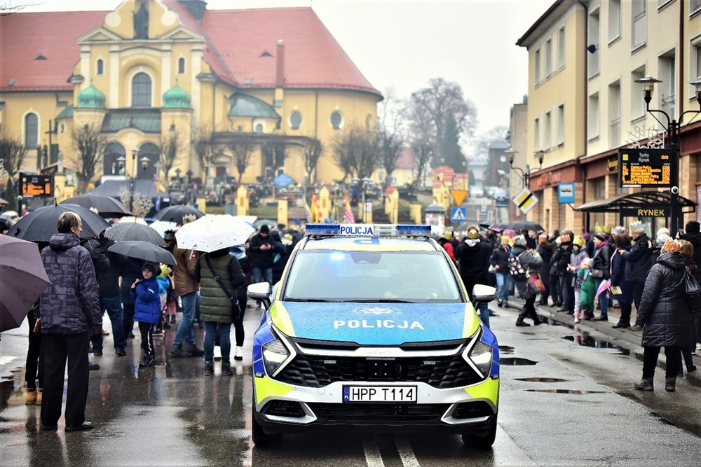 Tyscy policjanci zabezpieczali Orszak Trzech Króli