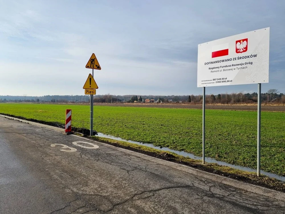 Remont ulicy Borowej w Tychach. Inwestycję podzielono na kilka etapów