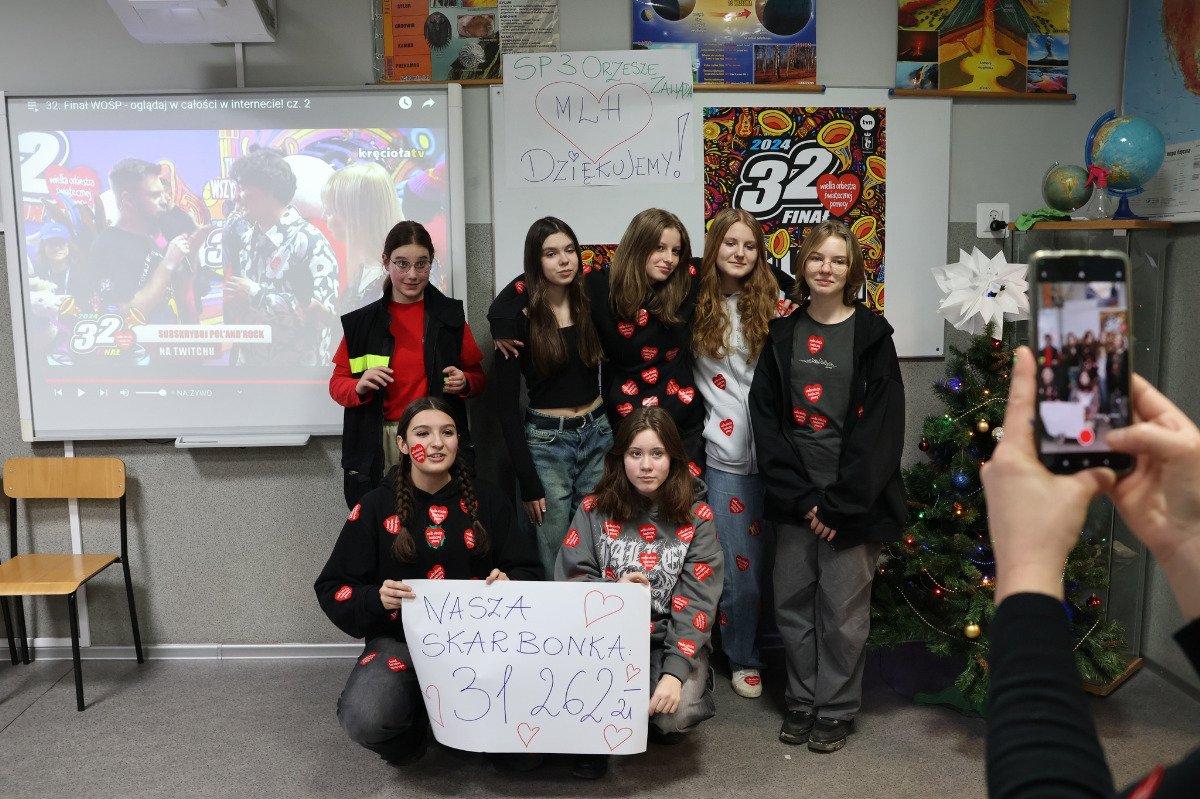Finał WOŚP w sztabie Szkoły Podstawowej nr 3