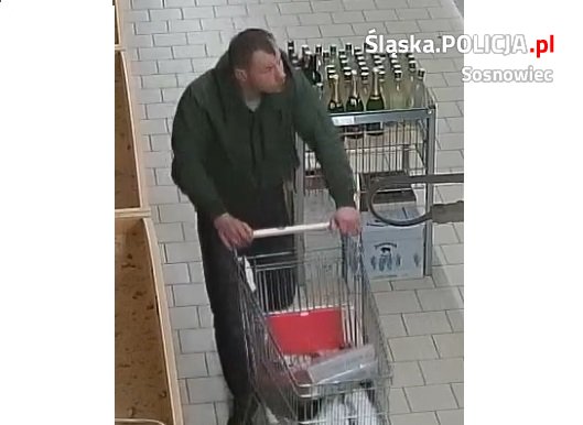 Kradzież obuwia i alkoholu w Sosnowcu. Widziałeś tego mężczyznę?