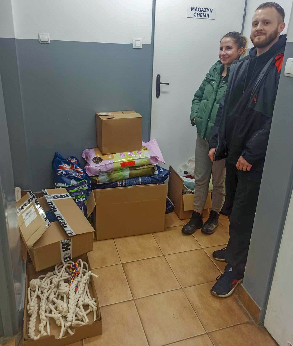 Policjanci z Sosnowca zorganizowali zbiórkę dla zwierząt