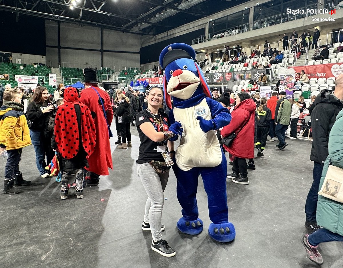 Sosnowieccy policjanci zabezpieczali 32. Finał WOŚP w Sosnowcu