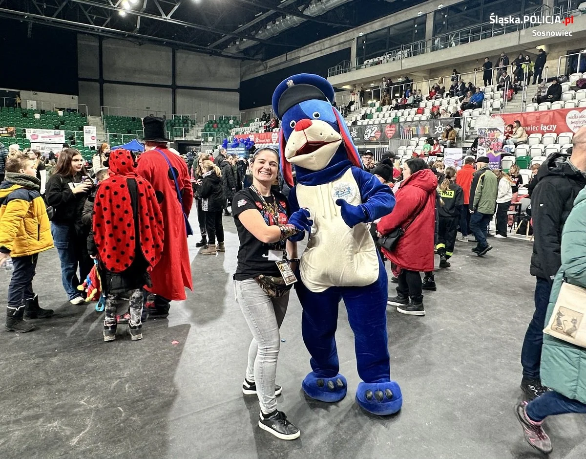 Sosnowieccy policjanci zabezpieczali 32. Finał WOŚP w Sosnowcu