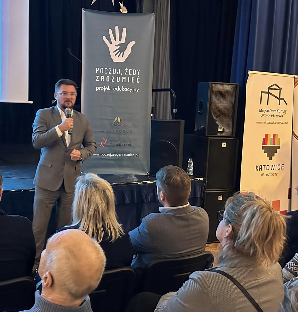 Marcin Krupa wziął udział w koncercie noworocznym dla mieszkańców Zawodzia