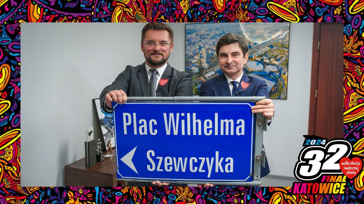 Tablica, która wisiała na pl. Szewczyka, trafiła na licytację WOŚP!