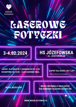 Laserowe potyczki z MOSiR Katowice. Zapisz się!