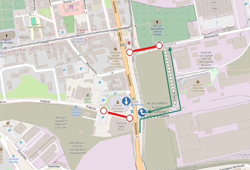 Kolejny etap rozbudowy DK79 na odcinku estakady do ul. 3 Maja w Chorzowie