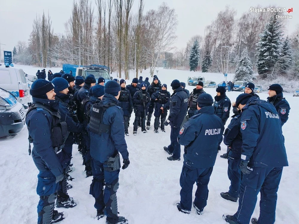 Chorzowscy policjanci ćwiczyli na Stadionie Śląskim