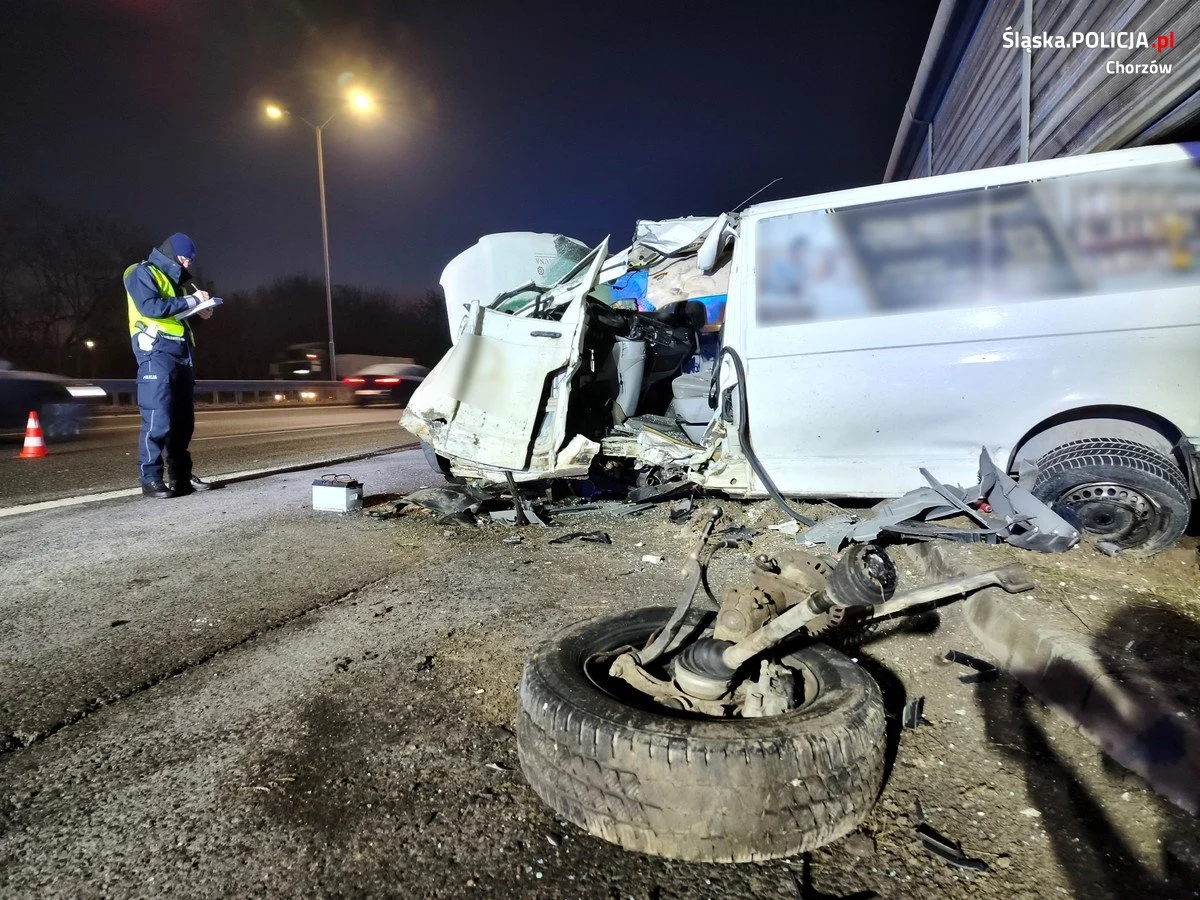 Chorzów: Groźny wypadek na Drogowej Trasie Średnicowej