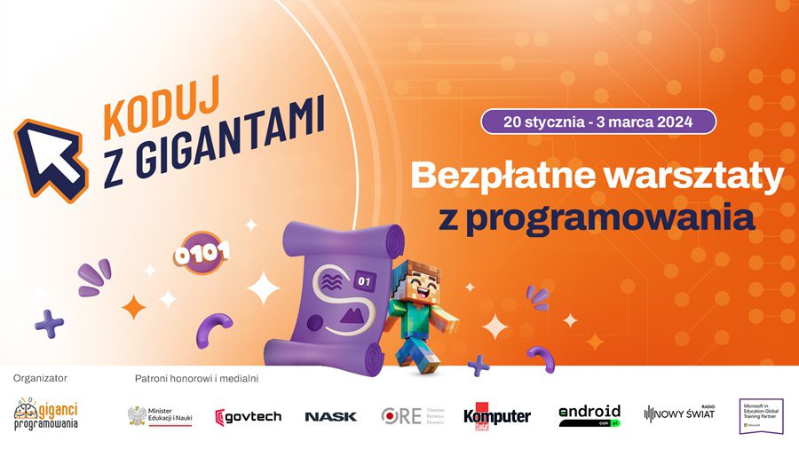 Koduj z Gigantami po raz czternasty! Zapisy na bezpłatne warsztaty z programowania