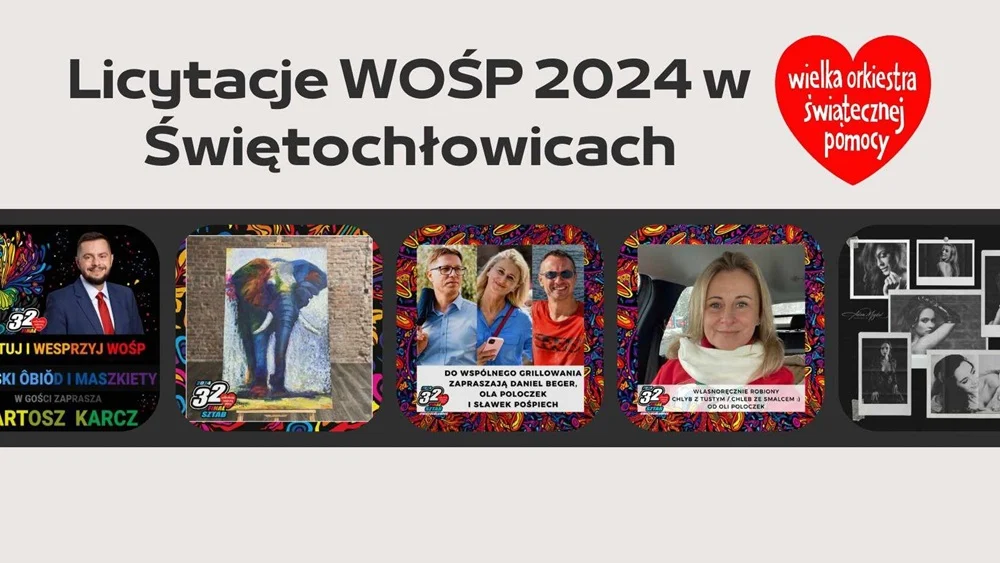 Do 9 lutego możecie wylicytować m.in. grill z władzami miasta, czy obiad z B. Karczem