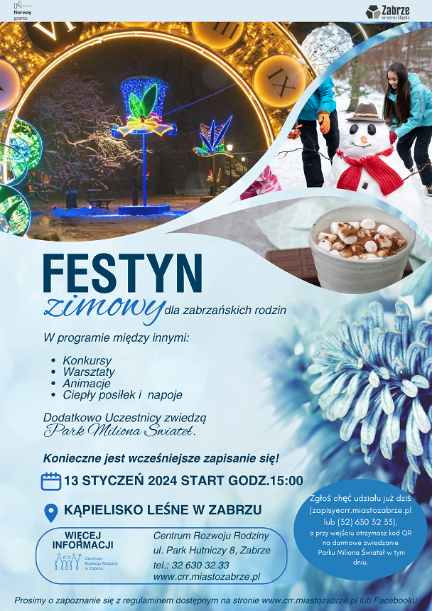 Przed nami Festyn Zimowy w Parku Miliona Świateł!