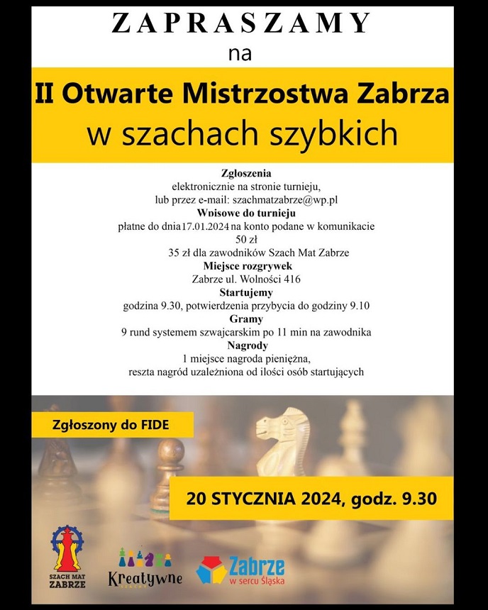 II Otwarte Mistrzostwa Zabrza w szachach szybkich