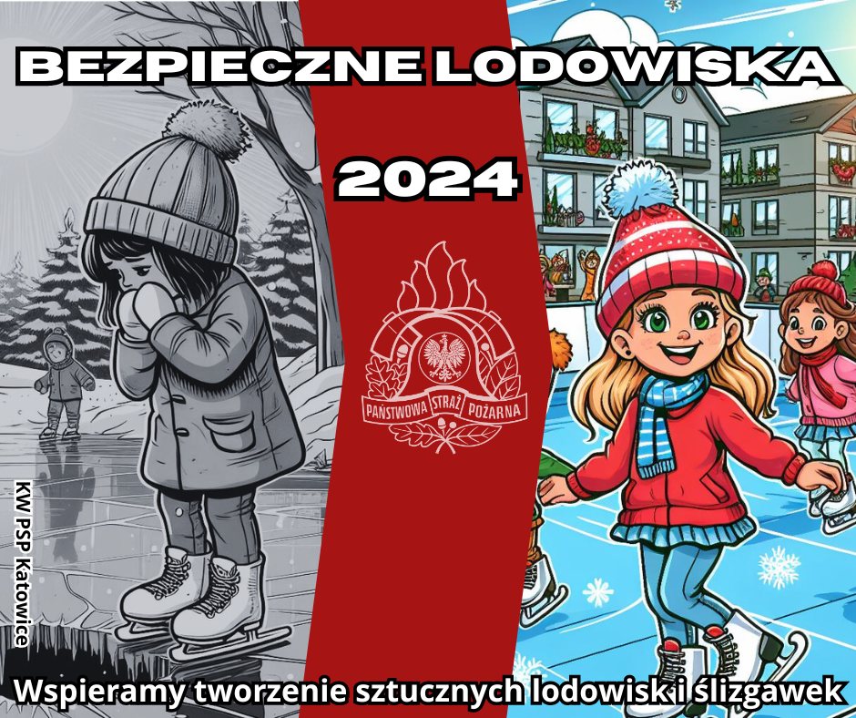 Państwowa Straż Pożarna organizuje akcję "Bezpieczne Lodowiska 2024"