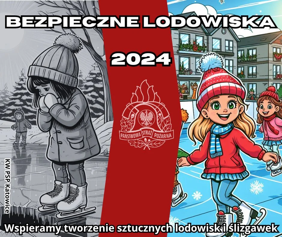 Państwowa Straż Pożarna organizuje akcję "Bezpieczne Lodowiska 2024"