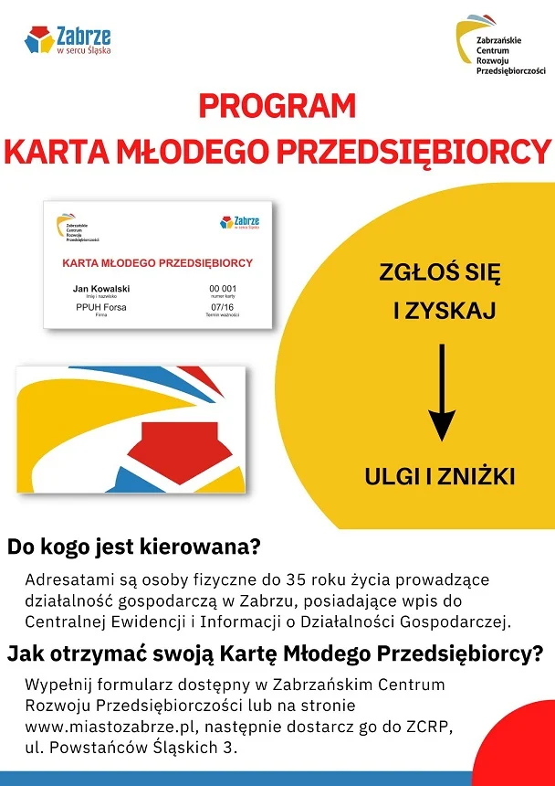 Prowadzisz działalność gospodarczą? Sięgnij po Kartę Młodego Przedsiębiorcy!