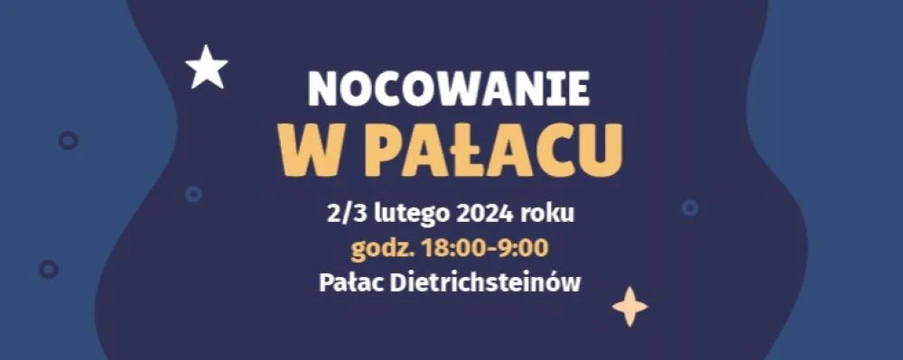 Już dziś Nocowanie w Pałacu! Dobra zabawa w Pałacu Dietrichsteinów
