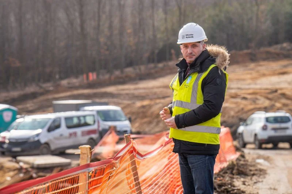 Na budowie DRRP. Prezydent Miasta odwiedził miejsce powstania nowej drogi!
