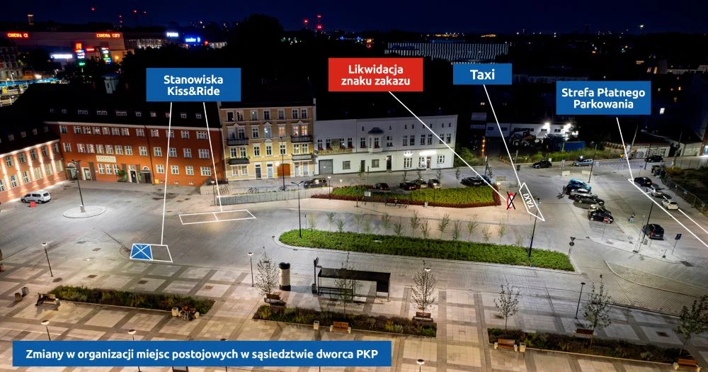 Postój „kiss&ride” bliżej dworca