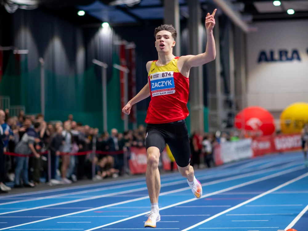 Łukasz Zaczyk mistrzem Polski U18 w biegu na 600 m