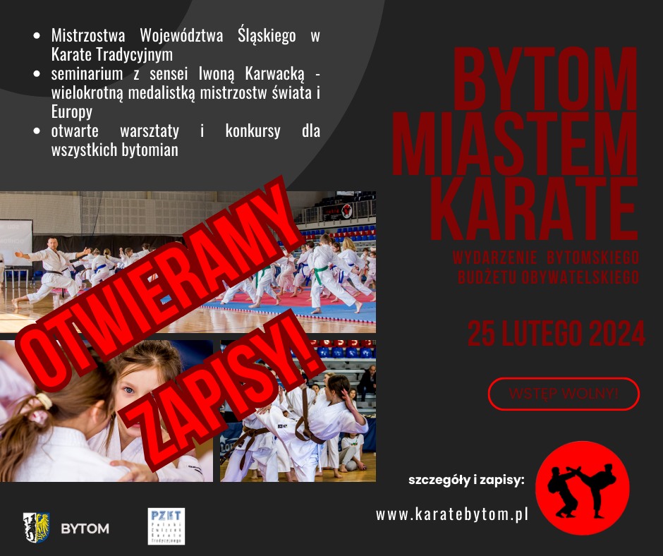 Bytom Miastem Karate. W Hali na Skarpie zaprezentują się najlepsi karatecy