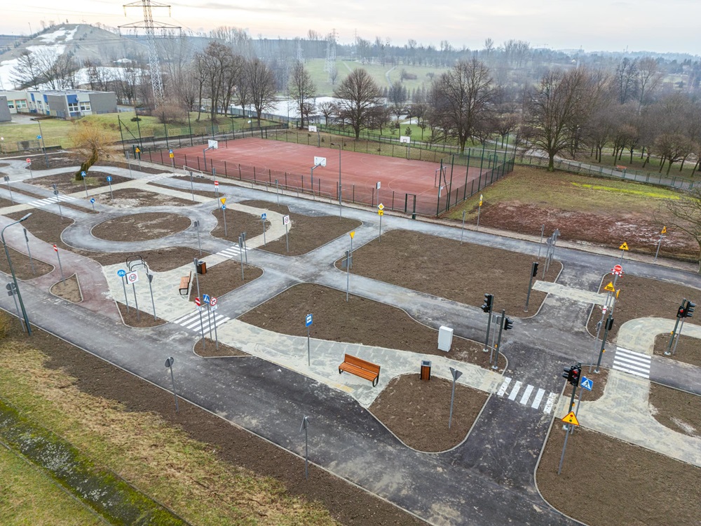 Drugie miasteczko ruchu drogowego w Sosnowcu niemal gotowe