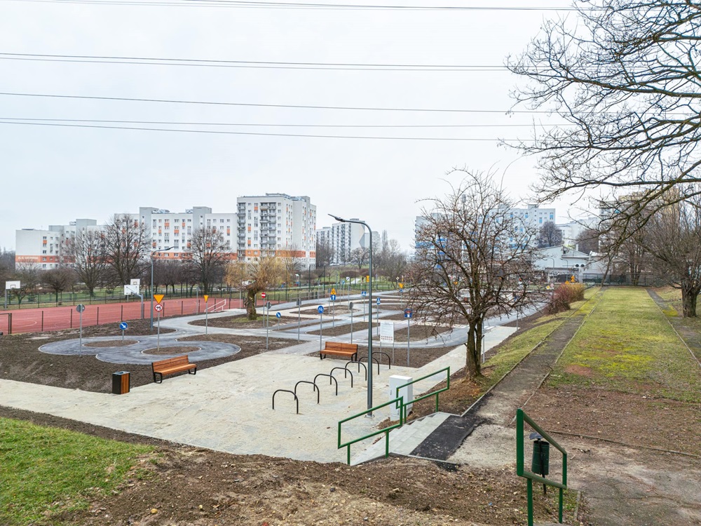 Drugie miasteczko ruchu drogowego w Sosnowcu niemal gotowe